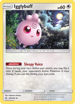Igglybuff 168/236  SM  Cosmic Eclipse - Uncommon
