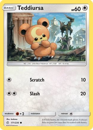 Teddiursa 171/236  SM  Cosmic Eclipse - Common