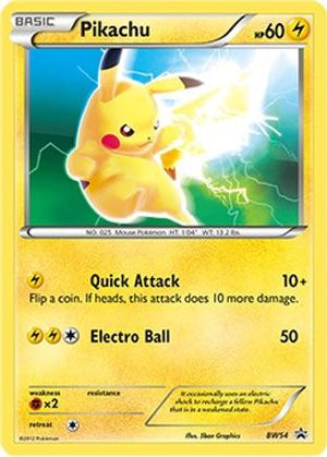 Pikachu BW54  Black and White Promos - Rare
