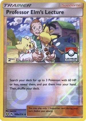 Professor Elm's Lecture (League Challenge) [2nd Place] 188a/214  - Reverse Holofoil League & Championship Cards - Promo
