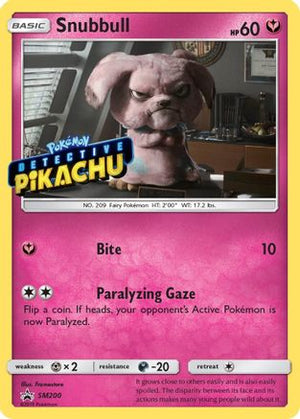 Snubbull (Detective Pikachu Stamped) SM200  - Holofoil SM Promos - Promo