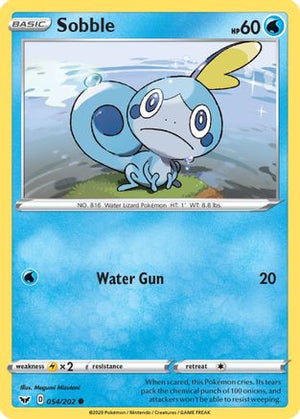 Sobble (054) (054) 054/202  - Reverse Holofoil SWSH01 Sword & Shield Base Set - Common