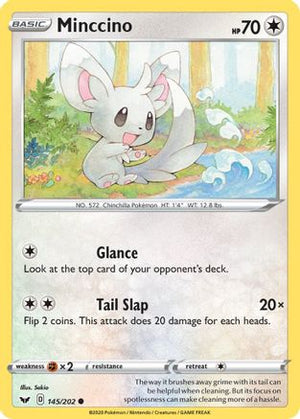 Minccino (145) (145) 145/202  SWSH01 Sword & Shield Base Set - Common