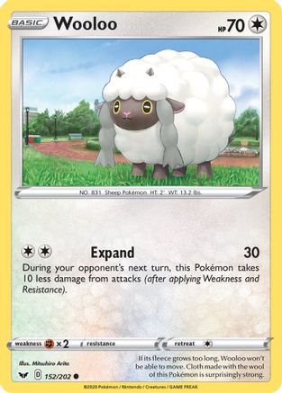 Wooloo (152) (152) 152/202  SWSH01 Sword & Shield Base Set - Common