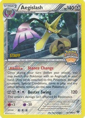 Aegislash (Regional Championships) [Staff] 085/146  - Reverse Holofoil League & Championship Cards - Promo