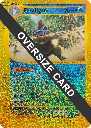 Feraligatr (Box Topper) 002/12  - Reverse Holofoil Jumbo Cards - Promo