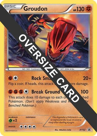 Groudon (XY Black Star Promo) XY52  - Holofoil Jumbo Cards - Promo