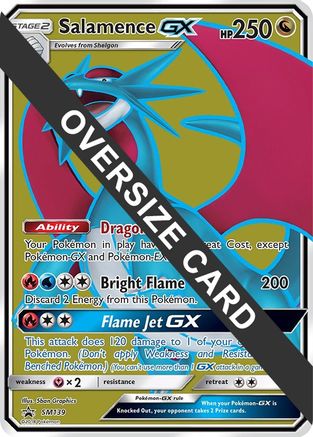 Salamence GX (SM Black Star Promo) SM139  - Holofoil Jumbo Cards - Promo