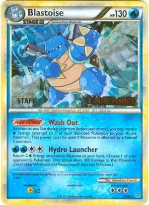 Blastoise (Prerelease) [Staff] 013/95  - Holofoil HGSS Promos - Promo