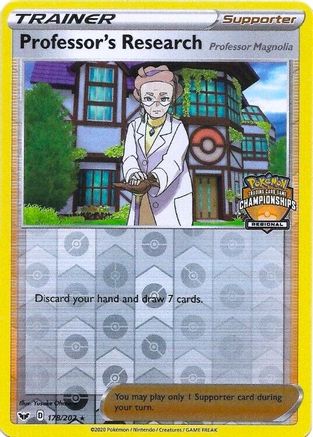 Professor's Research (Regional Championships) 178/202  - Reverse Holofoil League & Championship Cards - Promo