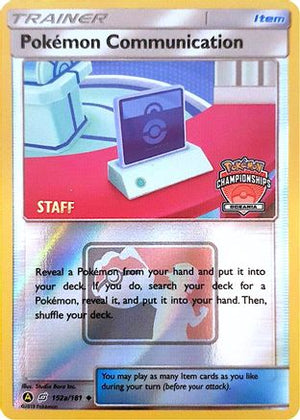 Pokemon Communication (Oceania Championships) [Staff] 152a/152  - Reverse Holofoil League & Championship Cards - Promo