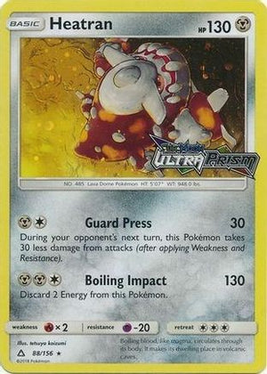 Heatran (Prerelease) 088/156  - Holofoil Alternate Art Promos - Promo