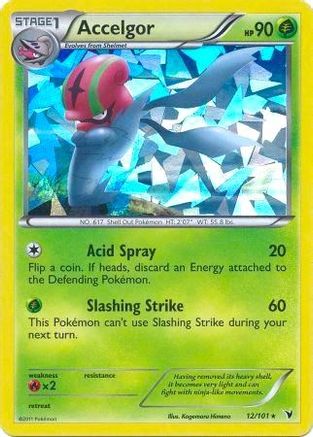 Accelgor (Cracked Ice Holo) 012/101  - Holofoil Deck Exclusives - Holo Rare