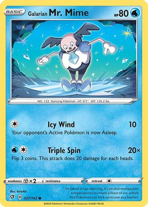 Galarian Mr. Mime 037/192  SWSH02 Rebel Clash - Common