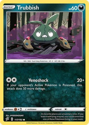 Trubbish 117/192  SWSH02 Rebel Clash - Common