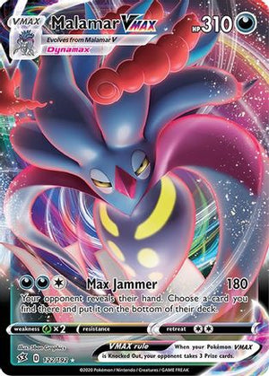 Malamar VMAX 122/192  - Holofoil SWSH02 Rebel Clash - Ultra Rare