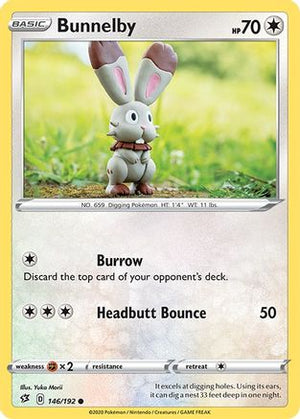 Bunnelby 146/192  SWSH02 Rebel Clash - Common