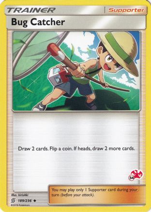 Bug Catcher (#34 Charizard Stamped) 189/236  Battle Academy - Promo