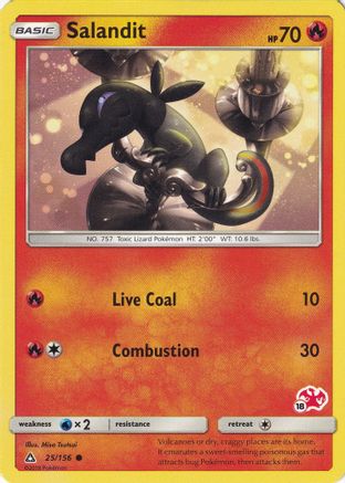 Salandit (#18 Charizard Stamped) 025/156  Battle Academy - Promo