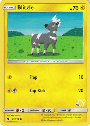 Blitzle (#45 Pikachu Stamped) 081/214  Battle Academy - Promo