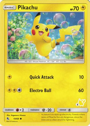 Pikachu (#2 Pikachu Stamped) 019/068  Battle Academy - Promo