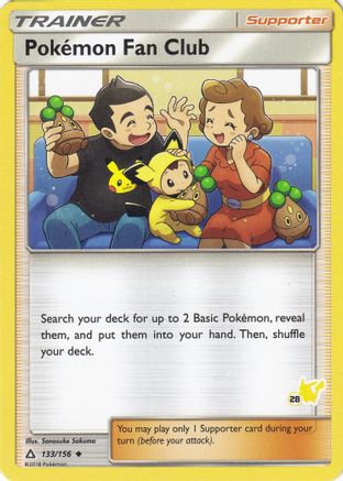 Pokemon Fan Club (#28 Pikachu Stamped) 133/156  Battle Academy - Promo