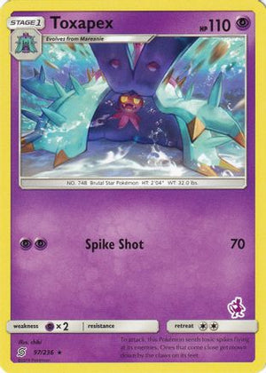 Toxapex (Mewtwo Stamped) 097/236  Battle Academy - Promo