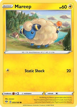 Mareep 055/189  SWSH03 Darkness Ablaze - Common