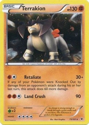 Terrakion (Cosmos Holo) 073/101  - Holofoil Blister Exclusives - Promo
