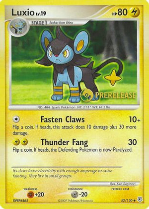 Luxio (Prerelease) 052/130  Nintendo Promos - Promo
