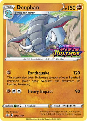Donphan (Prerelease) SWSH067  - Holofoil SWSH Sword & Shield Promo Cards - Promo