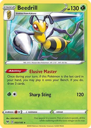 Beedrill 003/185  SWSH04 Vivid Voltage - Rare