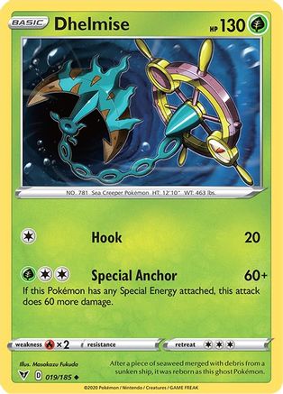Dhelmise 019/185  SWSH04 Vivid Voltage - Uncommon