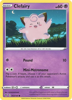 Clefairy 063/185  SWSH04 Vivid Voltage - Common
