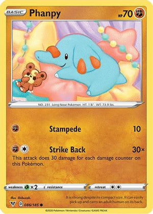 Phanpy 086/185  SWSH04 Vivid Voltage - Common