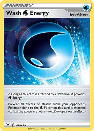 Wash Water Energy 165/185  - Reverse Holofoil SWSH04 Vivid Voltage - Uncommon