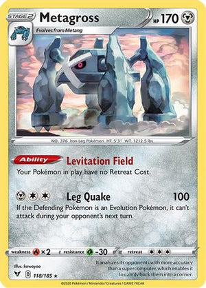 Metagross 118/185  SWSH04 Vivid Voltage - Rare