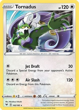 Tornadus 142/185  - Reverse Holofoil SWSH04 Vivid Voltage - Holo Rare