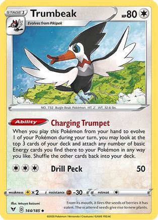 Trumbeak 144/185  SWSH04 Vivid Voltage - Uncommon