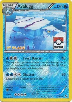 Avalugg (Pokemon League) [1st Place] 031/106  - Reverse Holofoil League & Championship Cards - Promo