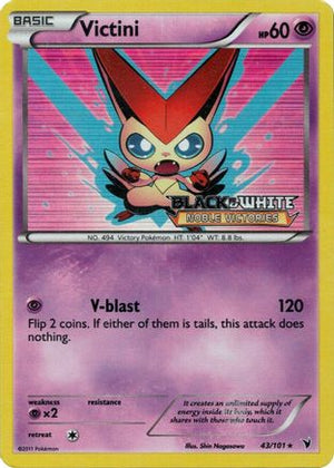 Victini (Prerelease) 043/101  - Holofoil Black and White Promos - Promo
