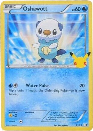 Oshawott 021/25  McDonalds 25th Anniversary Promos - Promo