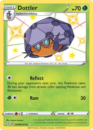 Dottler SV008/SV122  - Holofoil Shining Fates Shiny Vault - Shiny Holo Rare