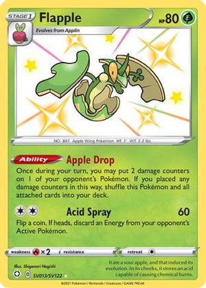 Flapple SV013/SV122  - Holofoil Shining Fates Shiny Vault - Shiny Holo Rare