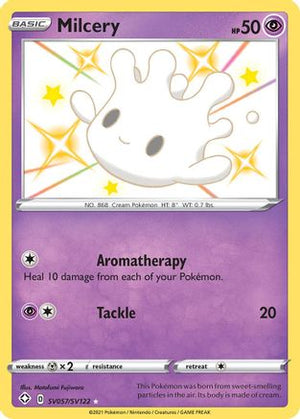Milcery SV057/SV122  - Holofoil Shining Fates Shiny Vault - Shiny Holo Rare