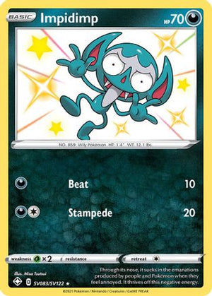 Impidimp SV083/SV122  - Holofoil Shining Fates Shiny Vault - Shiny Holo Rare