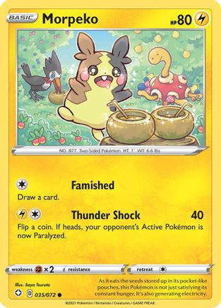 Morpeko (035) (035) 035/072  - Reverse Holofoil Shining Fates - Common