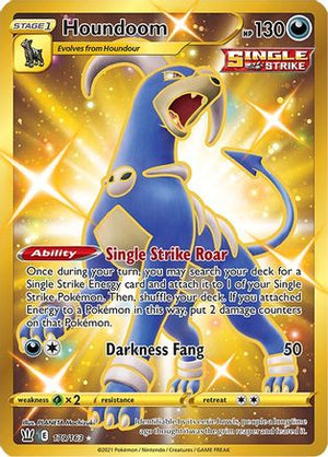 Houndoom (Secret) 179/163  - Holofoil SWSH05 Battle Styles - Secret Rare