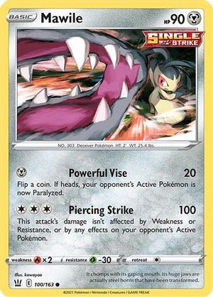 Mawile 100/163  SWSH05 Battle Styles - Common