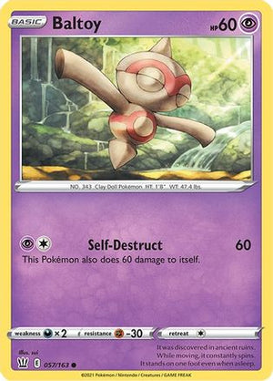 Baltoy 057/163  SWSH05 Battle Styles - Common